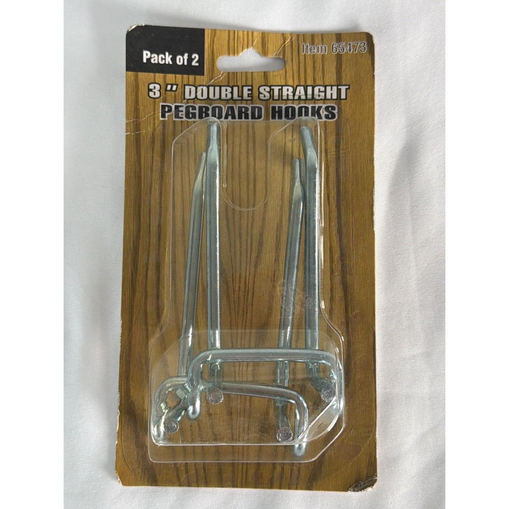 3 INCH Harbor Freight Pegboard Hooks Unisex 3" Silver New